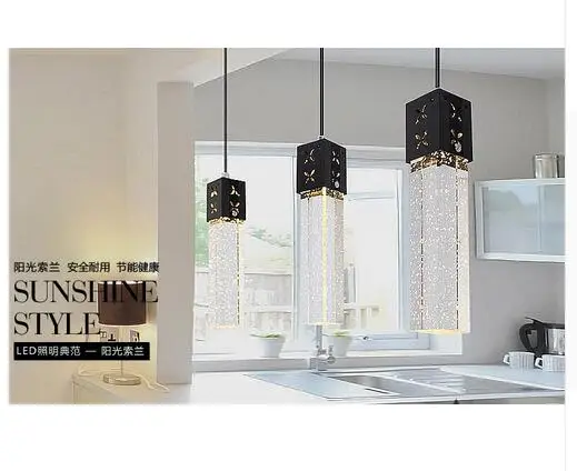 Хрустальный подвесной светильник с 3 головками светодиодные лампы новый