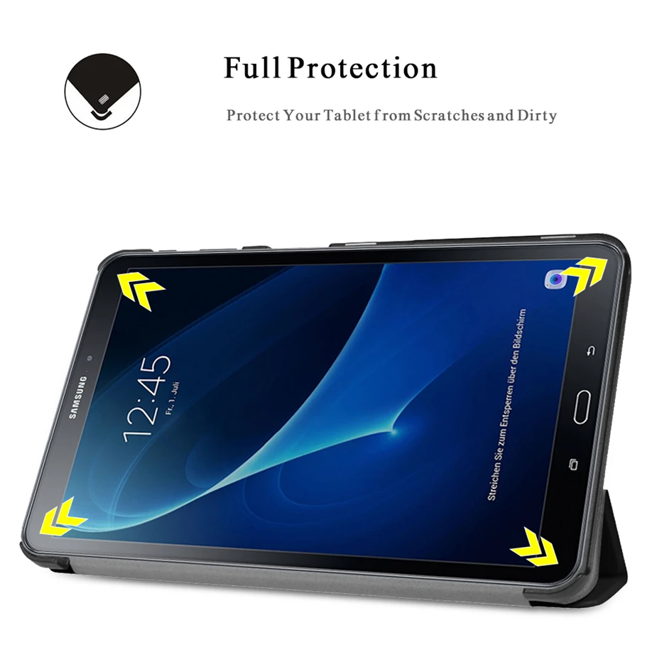 Тонкий Магнитный флип чехол для планшета из искусственной кожи Samsung Galaxy Tab A A6 10 1