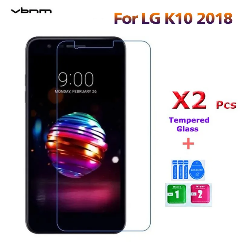 2 Pcs/Lot For LG K10 2018 Tempered Glass 9H 2.5D Premium Screen Protector | Мобильные телефоны и аксессуары