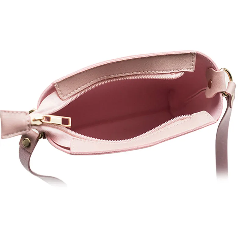 Женская сумка через плечо маленькая из искусственной кожи на молнии в стиле