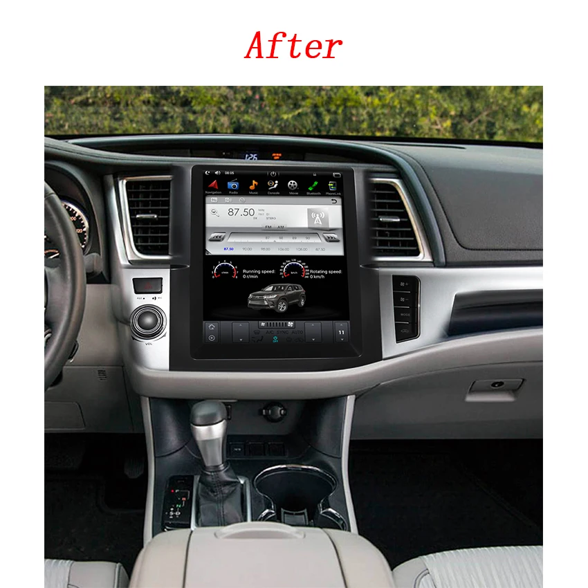 Android 2G ram для Toyota Highlander~ автомобильное радио Аудио Видео Мультимедиа dvd-плеер wifi gps Navi навигация