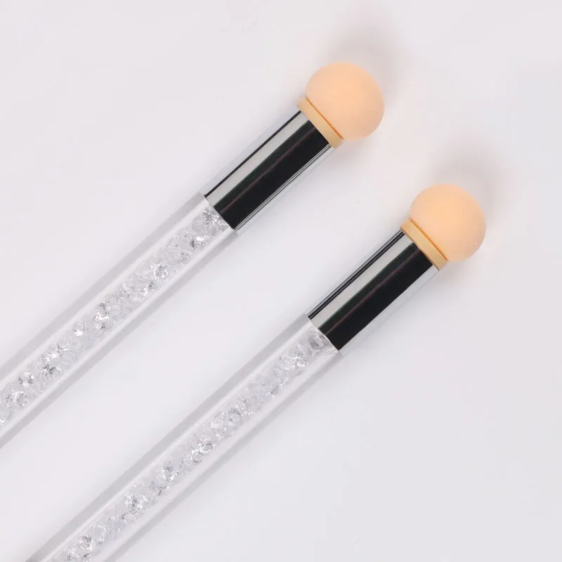 1 шт. двусторонняя Кисть для нанесения гель лака и лака|painting pen|silicone nail art toolsuv gel pen |