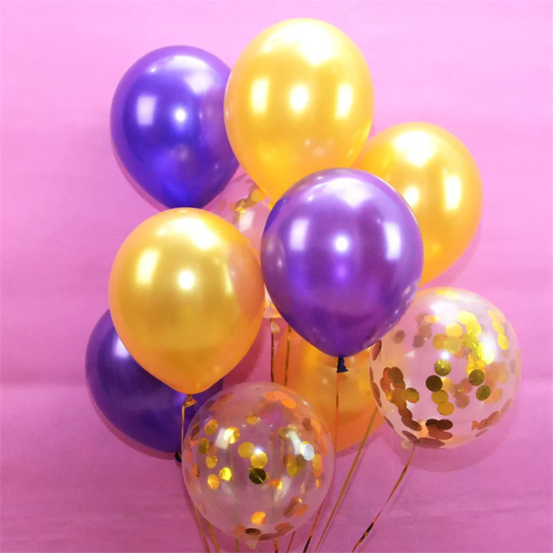 10pcs Confetti Ballon Bouquet 12&quot Latex Balloon Sets Toy Globos Babyshower Birthday Wedding Party Supplies Decoration | Дом и сад