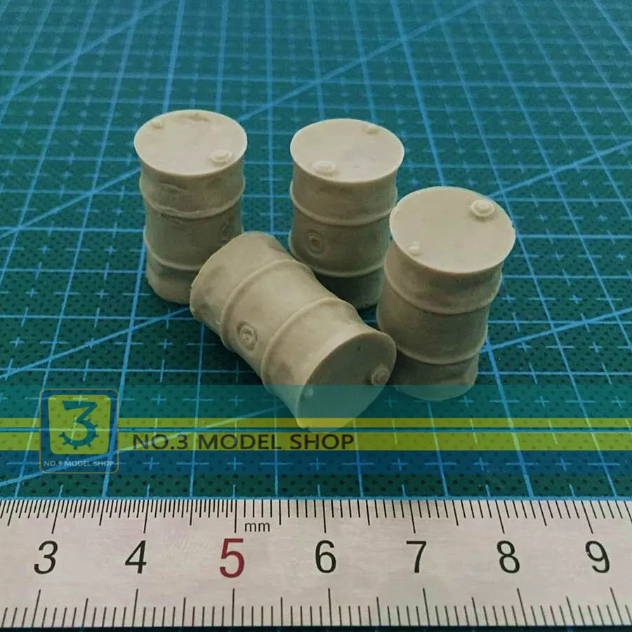 Игрушка 1/35 смолы модели солдат Вторая мировая война сценария барабаны 200L модель