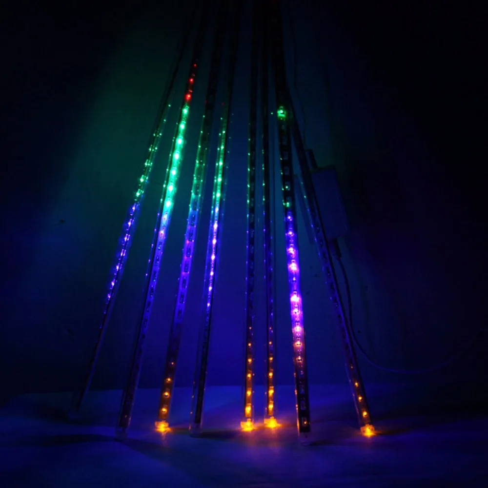 Высокое качество водонепроницаемый 100-240 В 240LED Водонепроницаемый 50 см/футов труба открытый снегопад метеоритный дождь Рождественские огни гирлянды