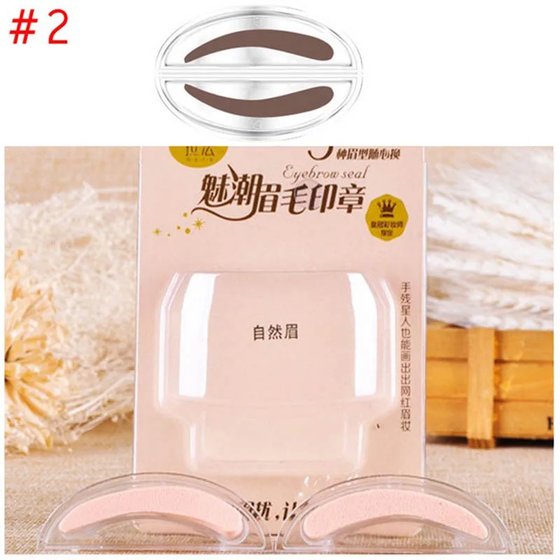 Натуральный водостойкий длинный стойкий для бровей штамп тени с печатью палитра