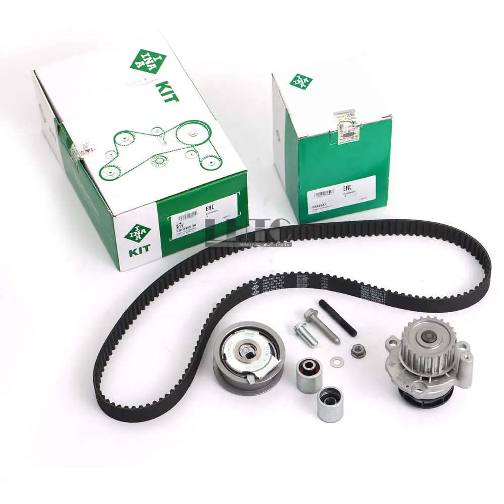 INA Water Pump Timing Belt Tensioner Set Kit For V W Je tta GLI Golf 2.0 R G TI Passat EOS AUDI A3 A4 TT EA113 FSI TSI | Автомобили и