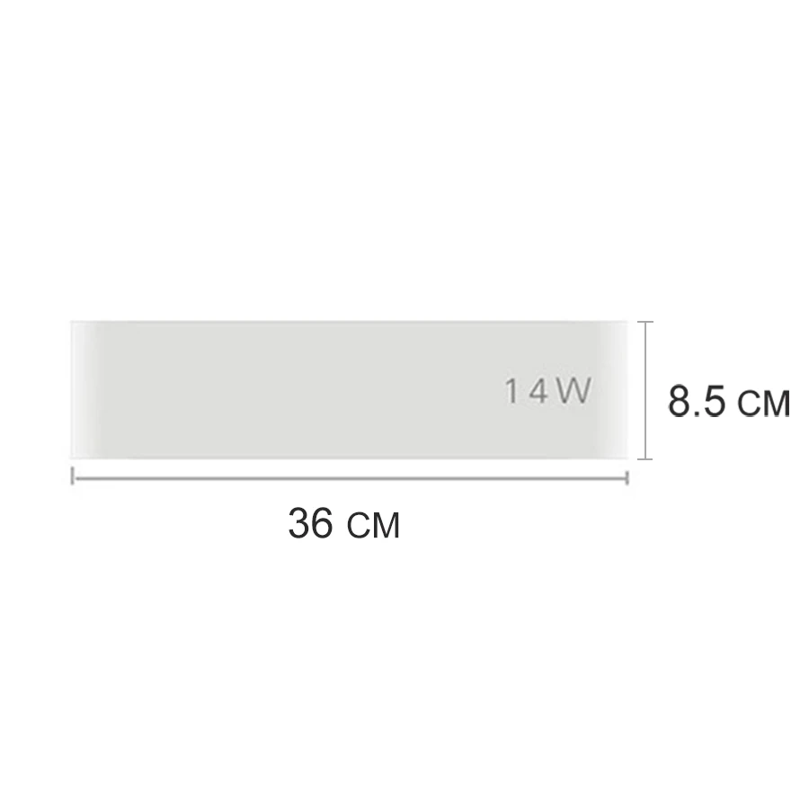36cm 14W White Вверх/вниз, современный светодиодный светильник 14 см-55 см, AC90-268V, настенный светильник s для спальни, гостиной, домашнего декора, светодиодный светильник, настенный светильник - Цвет абажура: 36cm 14W White
