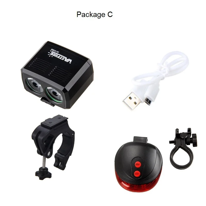 MTB USB Перезаряжаемый мини-велосипедный светильник, мощный люмен, светодиодный передний велосипедный светильник, головной светильник, дорожный велосипедный безопасный светильник