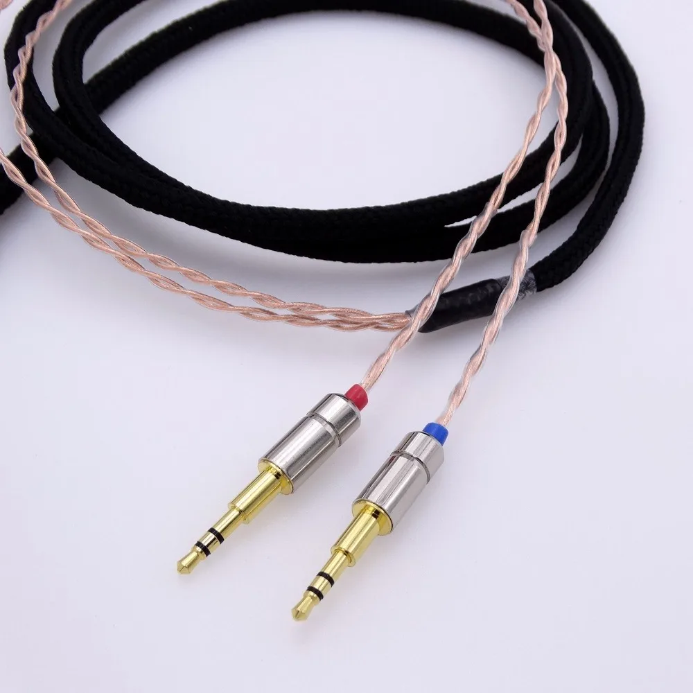 2,5 м 4 ядра 5N PCOCC с протектором Hifi кабель для наушников для Hifman HE1000 HE400S He400i HE-X HE560 Oppo PM-1 PM-2