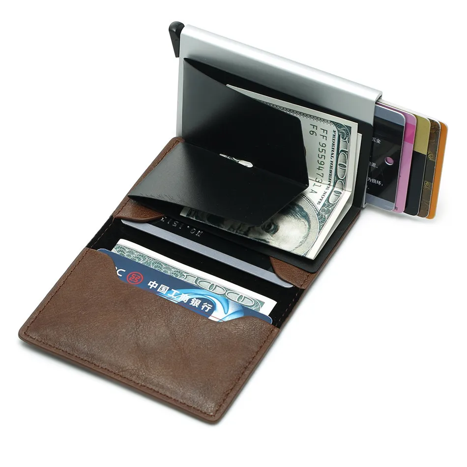 Держатель для банковских карт унисекс RFID алюминиевый сплав держатель кошелек из