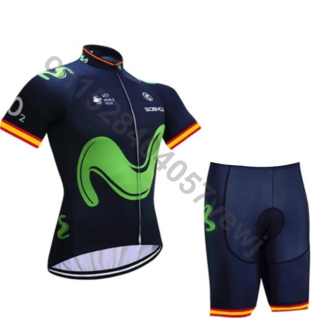 set 18 Movistar, мужская летняя велосипедная майка, горный стиль, короткий рукав, Джерси, дышащий, одежда для велоспорта, Майо, Ropa Ciclismo Hombre D4 - Цвет: set 18