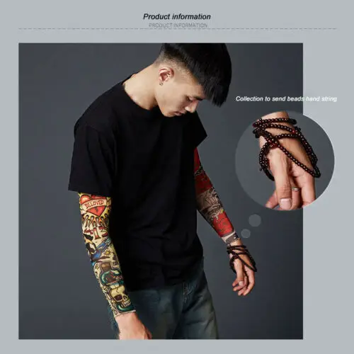 Нейлоновые тату для рук 1 шт. чулки теплый чехол эластичные рукава с имитацией