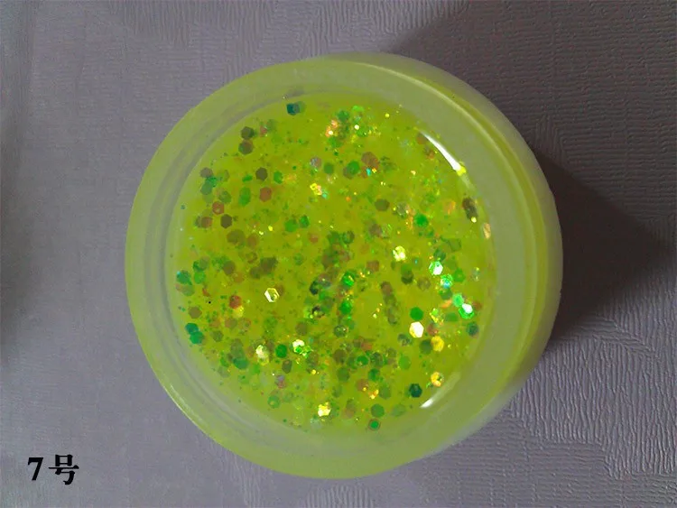 1pcs 8ml Fluorescent Glitter UV Gel Builder Acrylic Nail Art Shiny Polish 24 Colors Selection | Красота и здоровье