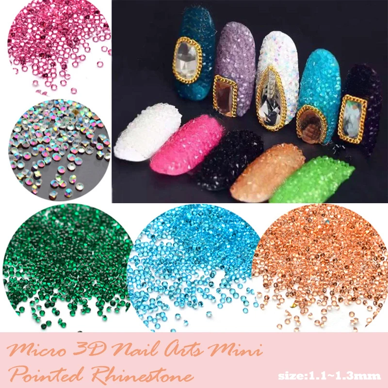 1 1-1 3 мм мини ногтей искусство стразы украшения DIY для 3D 1440 шт или 280 | Дом и сад