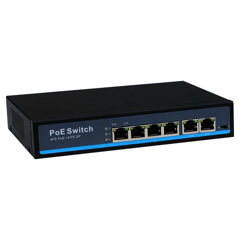 Коммутатор Ethernet 48 В, 4 порта s, POE, со стандартизированным портом IEEE 802,3 af/at, подходит для IP-камеры/беспроводной точки доступа/системы камер вид... от AliExpress WW