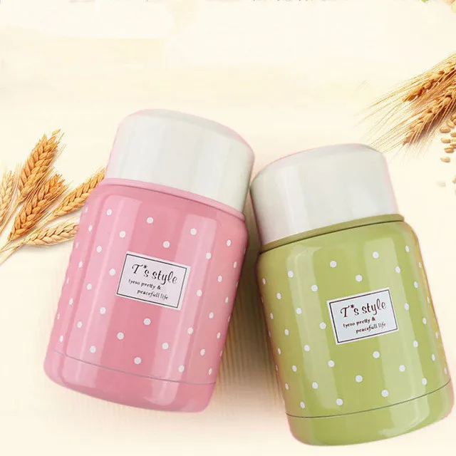 Творческий мультфильм 350 мл студент Bento Box 304 нержавеющая сталь вакуумный тушеный