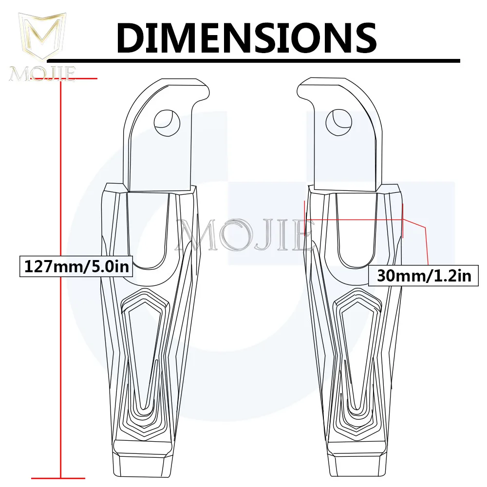 Для Yamaha MT 07 MT07 2013 2018 2014 2015 2016 2017 мотоциклетные Задние подножки педали пассажирские