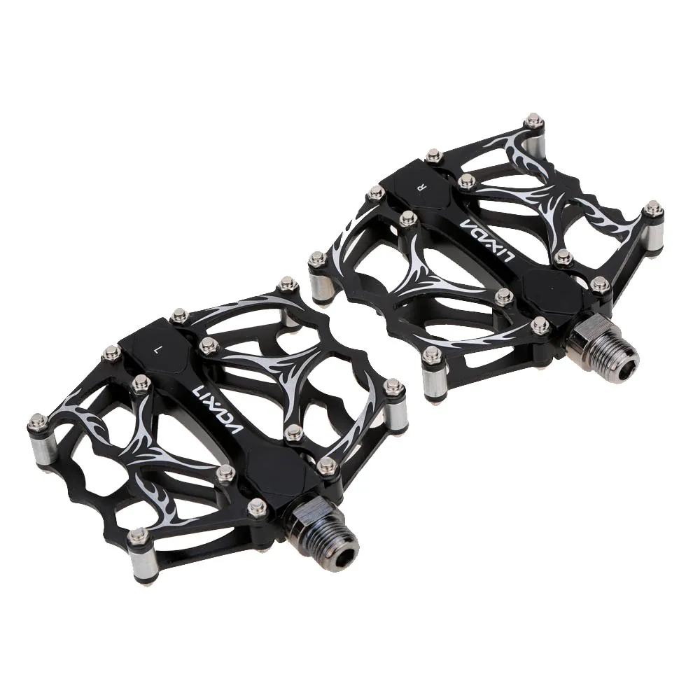 

2Pcs LIXADA Ultralight Bicycle Pedal Aluminum Alloy Mountain Bike 3 Sealed Bearing Platform Pedals CNC Machined 9/16"