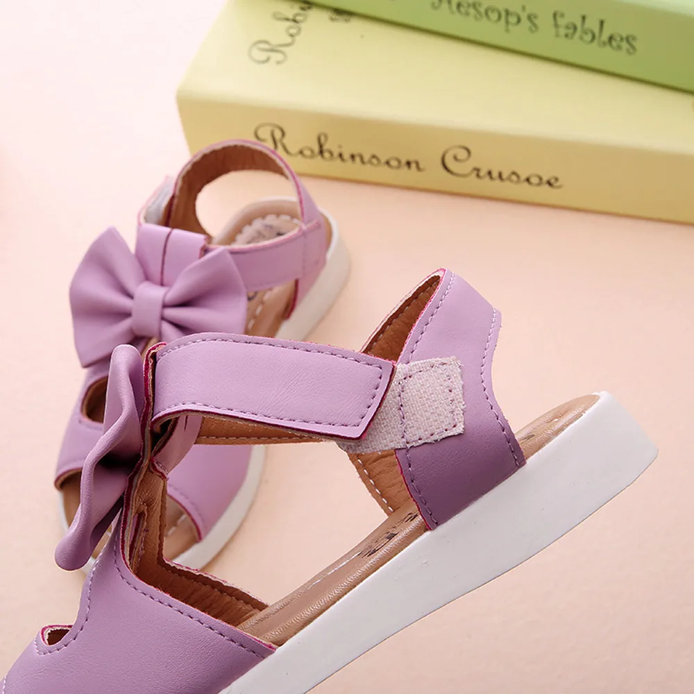 

SAGACE Princess Bowknot Sandals Shoes For Girl Kids Baby Casual School Outdoor Baby Girl Sandals Summer For Children Baby Girl