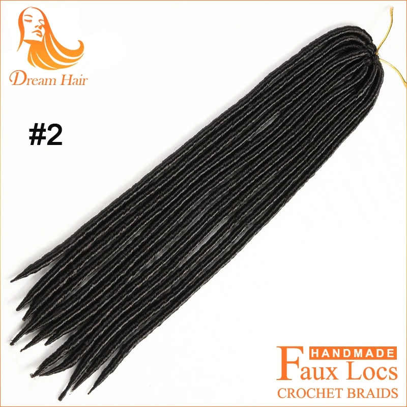 #2 14 inch 24 пряди искусственного locs крючком косы волос связки weave джанет сбора гавана