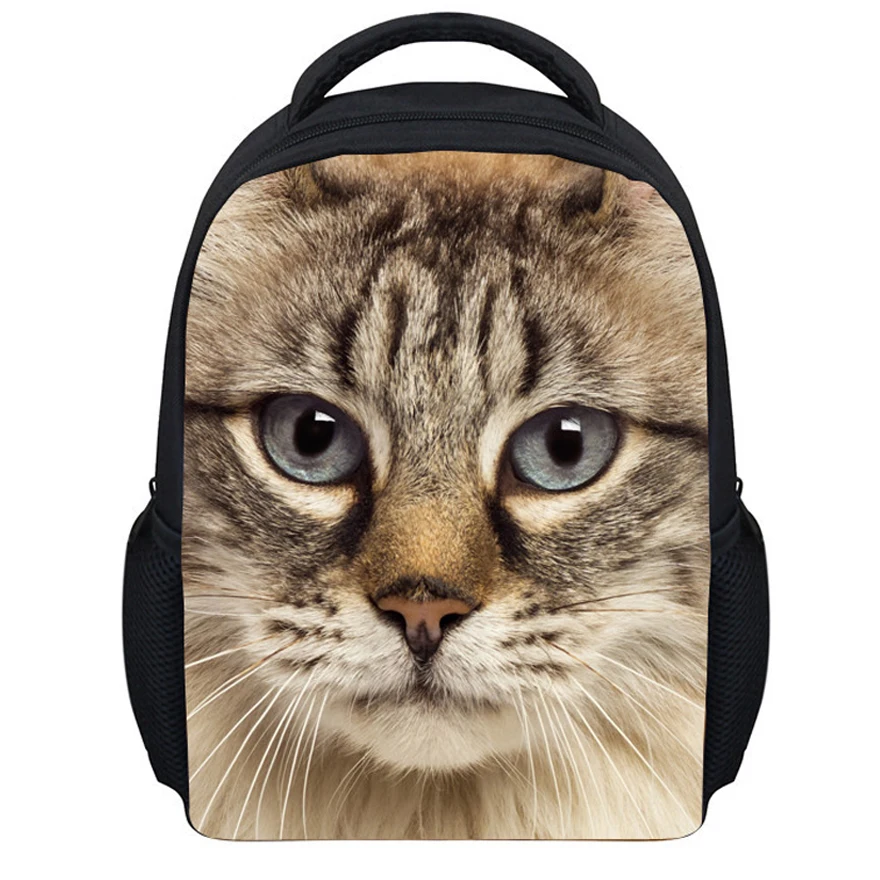 Детские рюкзаки Детский сад школьная сумка 3D животные кошка Печать школьный для
