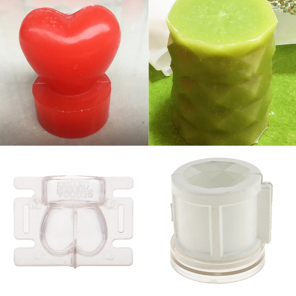 2 шт. Пластиковые смешанные формы свечи пресс-формы для DIY изготовления свечей