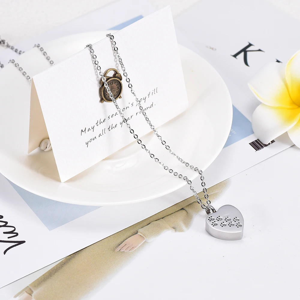 IJD8383 бриллиантовое ожерелье с подвеской в виде собачьей лапы|memorial jewelry|pendant necklacedog