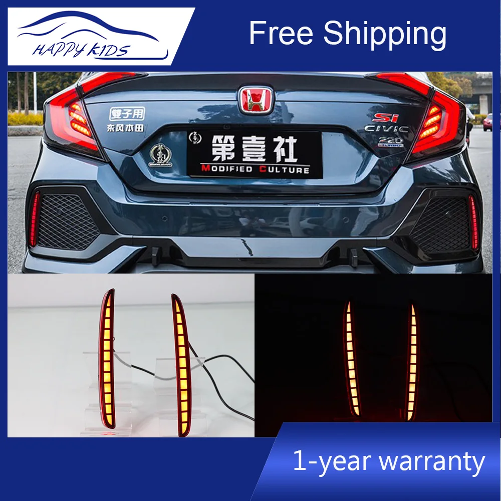 Автомобильный стоп сигнал для Honda Civic FK Тип R хэтчбек отражатель бампер световой