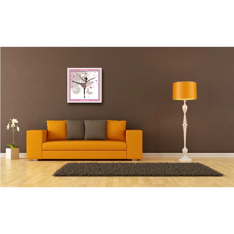 Красивая Цветочная женская красивая сказочная роспись с эльфом Счетный принт на