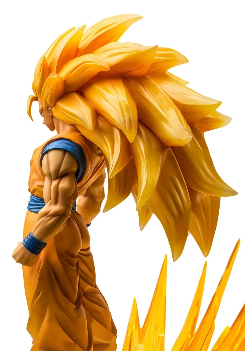 Высокое качество Большой 75 см 1:3 Супер Saiyan 3 Сунь Укун Сон Гоку Kakarot Статуэтка игрушки Фигурки Быстрая