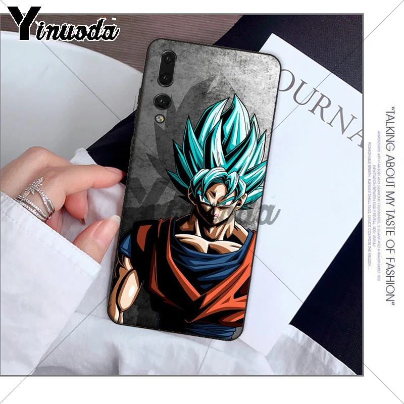 Yinuoda DRAGON BALL Z DBZ Goku ТПУ мягкий черный чехол для телефона Huawei P10 plus 20 pro P20 lite mate9 10 honor