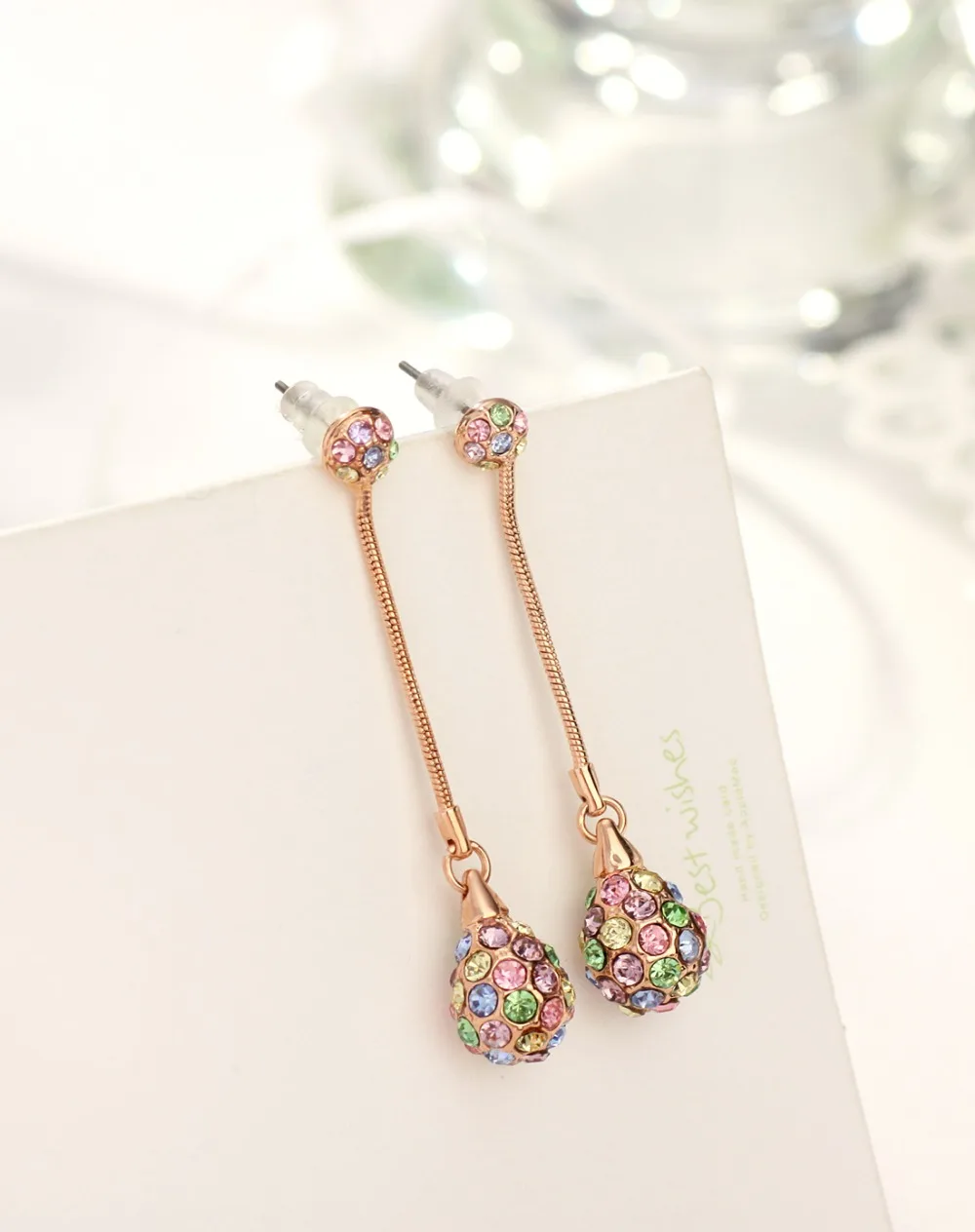 Neoglory светильник желтый золотой цвет очаровательные Разноцветные длинные