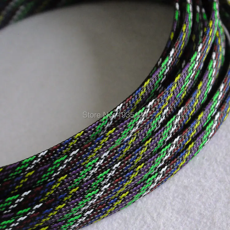 1 м 8 мм плотный Плетеный PET расширяемый кабель для защиты проводов|sleeve wire|cable crimp