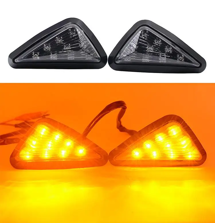 Мотоцикл LED Рулевой лампы модификации аксессуары треугольный Поворотный