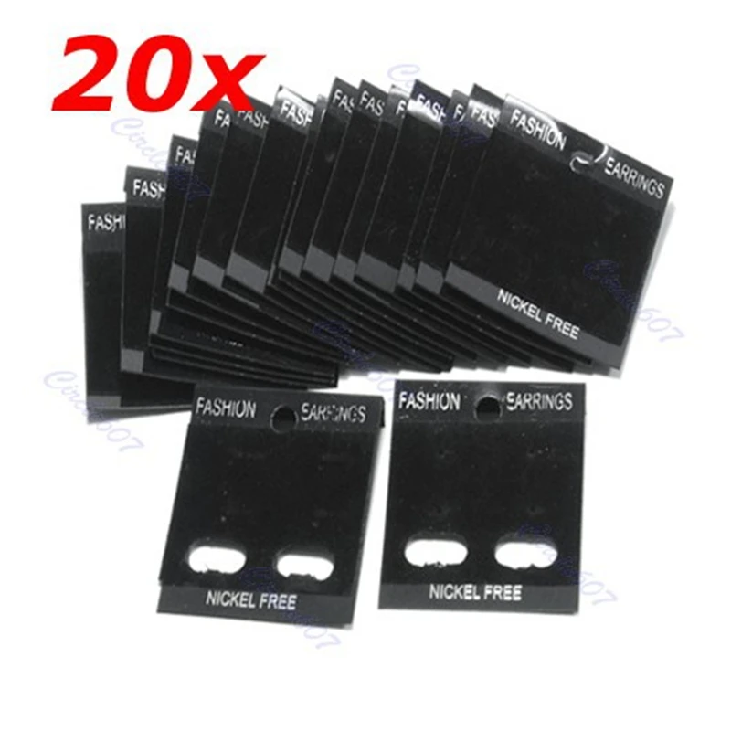 Удобные бархатные серьги гвоздики подвесной держатель Висячие карты черная