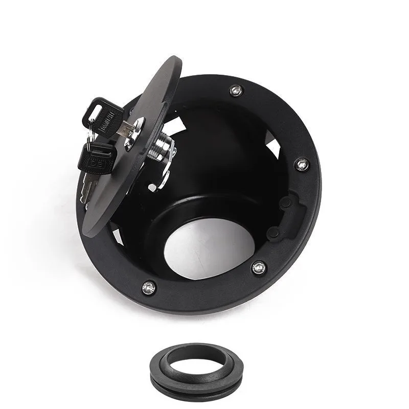 With Gasket Ring MOPAI крышка бака для Jeep Wrangler JK 2007- автомобильный масляный топливный бак крышка с ключом замок крышка для Jeep Wrangler JK автомобильные аксессуары - Цвет: With Gasket Ring