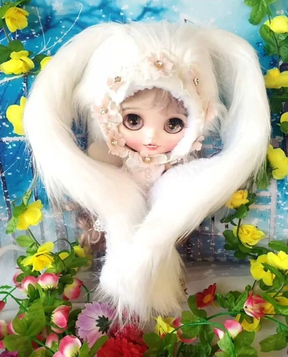 Кукла шляпа (подходит для Блит кукла Тан КОУ) белая 2019 | Игрушки и хобби
