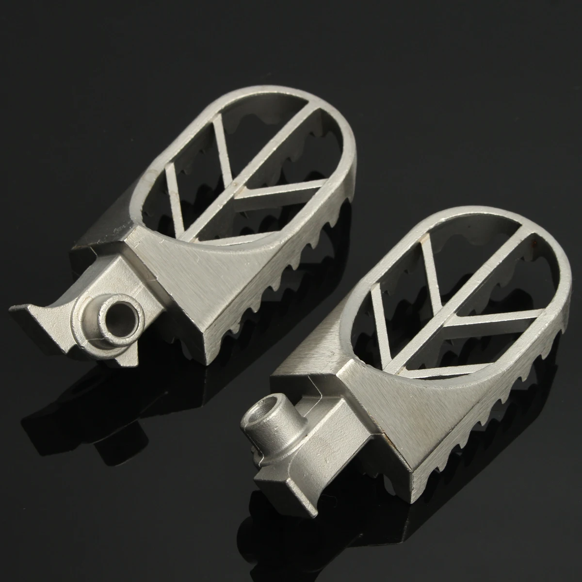 A Pair Motorcycle Refitted with Stainless Steel Pedals For Yamaha YZ85 YZ125 YZ250 YZ450 FWR250F steel pedal | Автомобили и