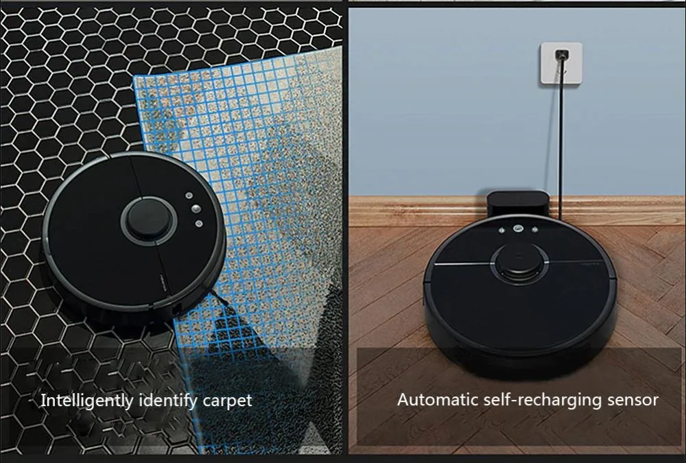 Робот-пылесос Roborock S50 S55, 2 дома, стерилизация пыли, управление с помощью приложения, умный планируемый автоматический подметание и влажная уборка