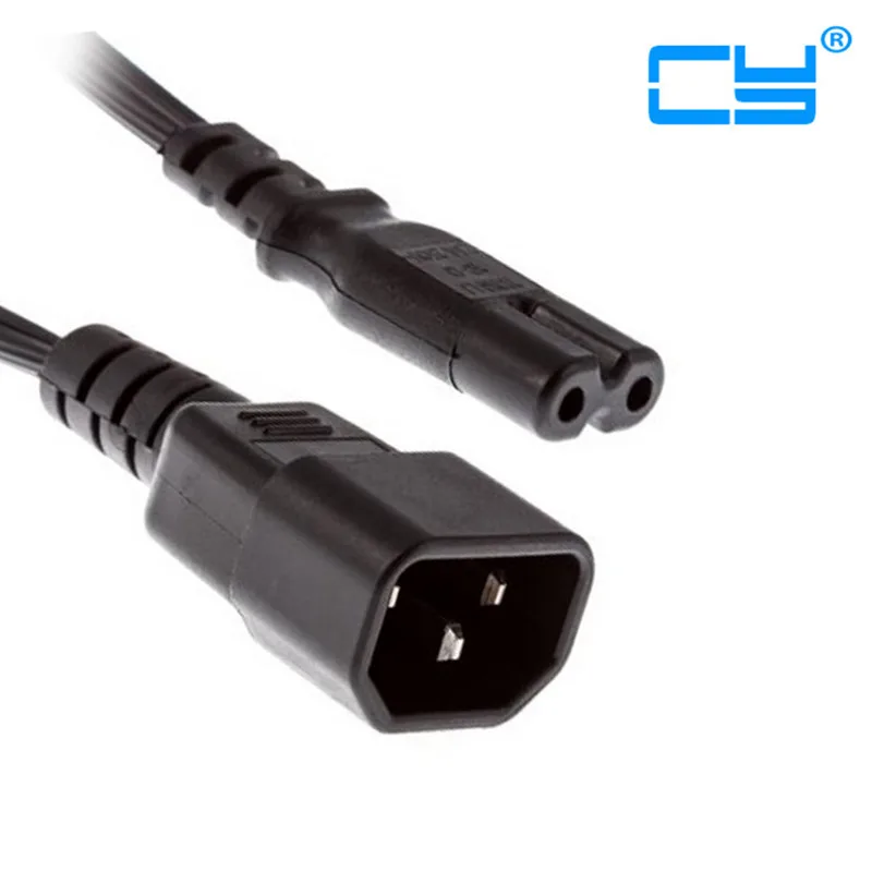 2 шт./лот Стандартный литой разъем IEC 320 C14 для штепсельной вилки C7 кабель адаптера