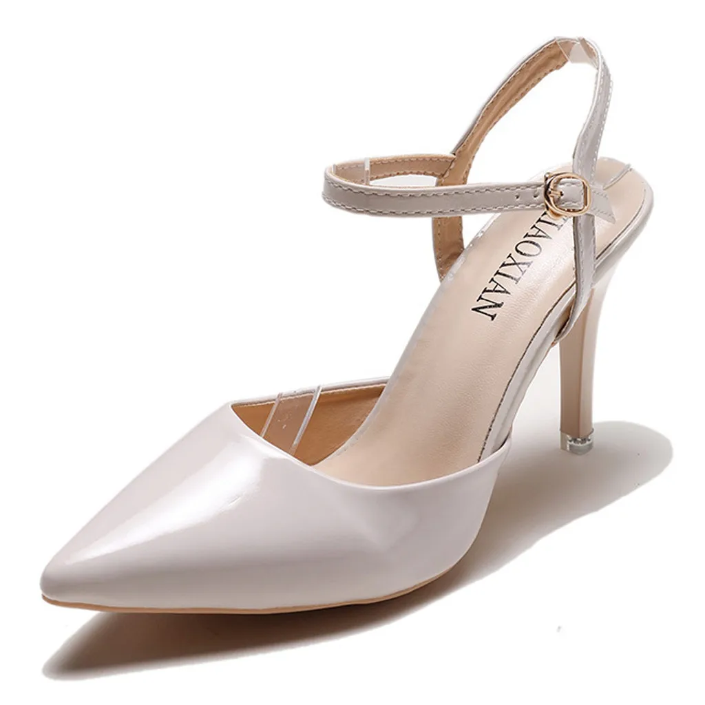 Женские летние туфли-лодочки на платформе кожаные сандалии высоком каблуке с