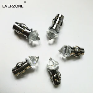 Оптоволоконные концевые Светящиеся хрустальные концевые фитинги для оптоволоконного потолка звездное небо световой эффект жгут аксессуары 5 шт.лот