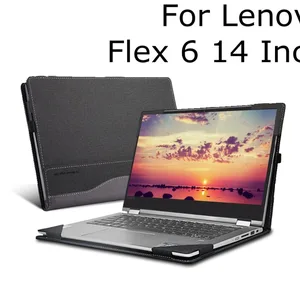new creative design 2018 case for lenovo flex 6 14 inch pu leather folio stand protective laptop cover for lenovo flex 6 14 14 free global shipping