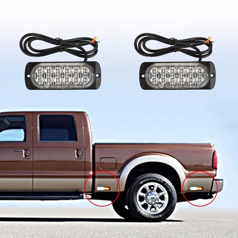 2x12 светодиодный автомобиль пикап Грузовой Прицеп Фургон Грузовик RV гриль
