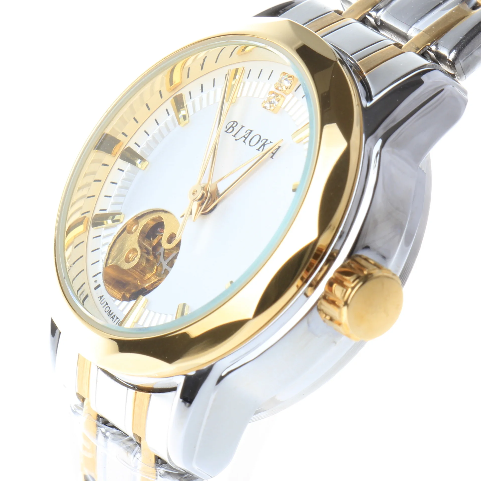 Новинка 2018 женские механические часы с полым стальным ремешком