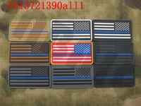 3d pvc patch star left the thin blue line america flag police swat military morale