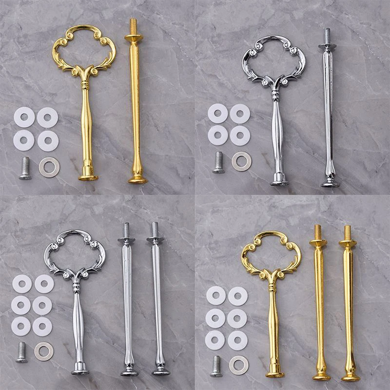 Подставка для фруктового торта 2/3 слоя золотистого/серебристого цвета 1