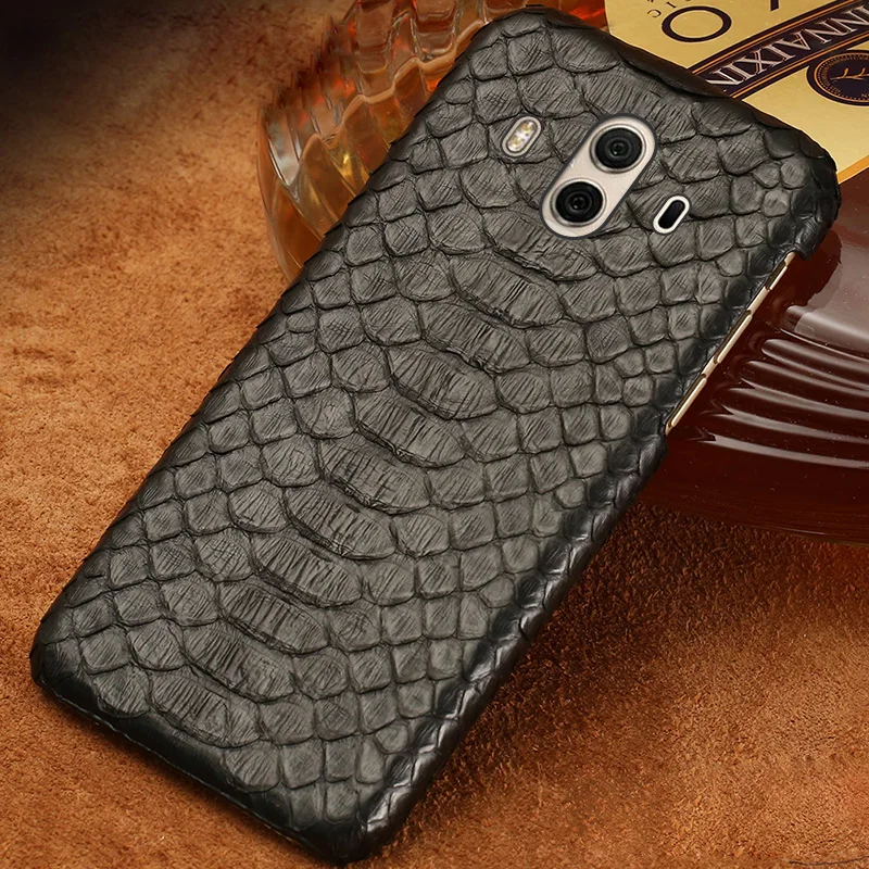 Роскошный чехол из натуральной кожи питона для телефона Huawei mate 30 20 pro P20 P30 Pro Lite