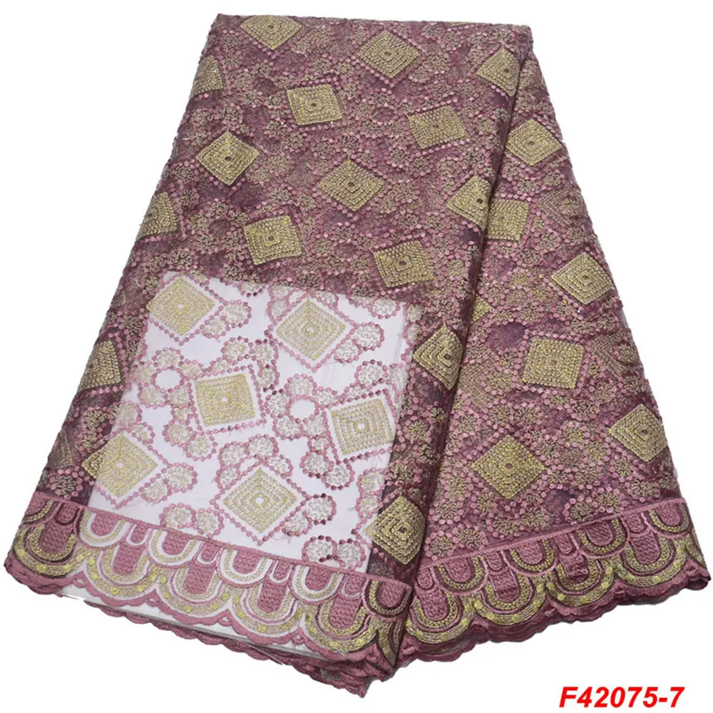 cheap african lace fabric 2019 high quality Square Mesh french embroidery net for wedding dress N2075 | Дом и сад